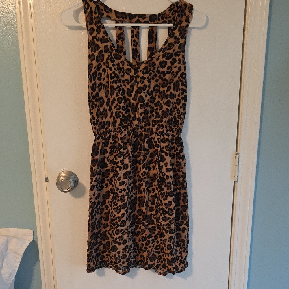 Justify Womens Leopard Print Dress